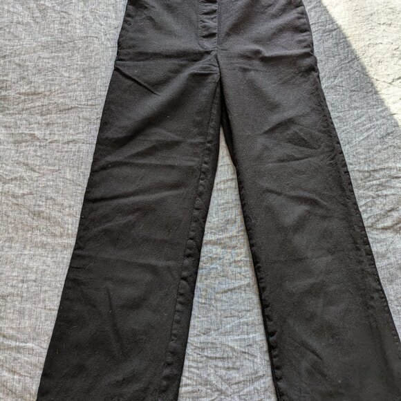 COS black wool pull on pants - Picture 2 of 5